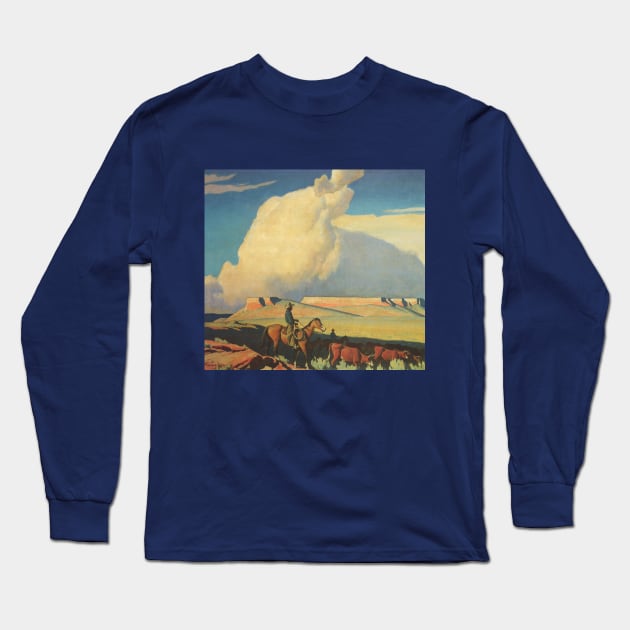 Open Range by Maynard Dixon Long Sleeve T-Shirt by MasterpieceCafe